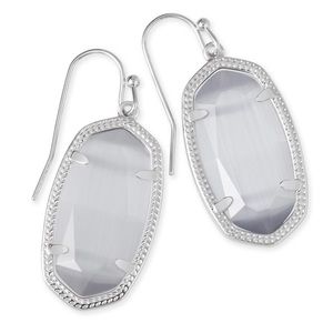 New Kendra Scott Dani Silver Slate Cats 👁